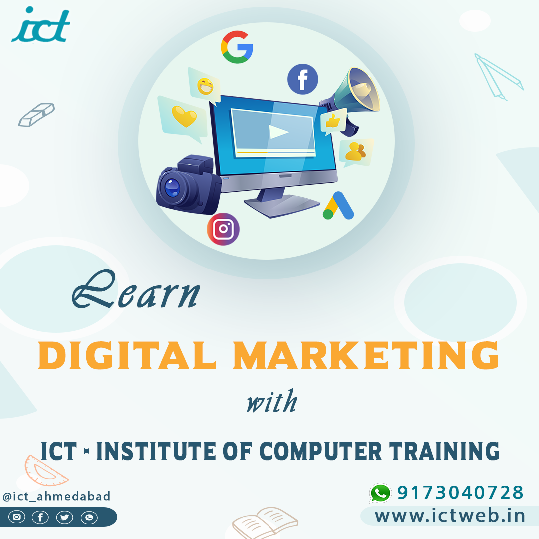 Digital Marketing Course Training in south bopal Ahmedabad by ICT